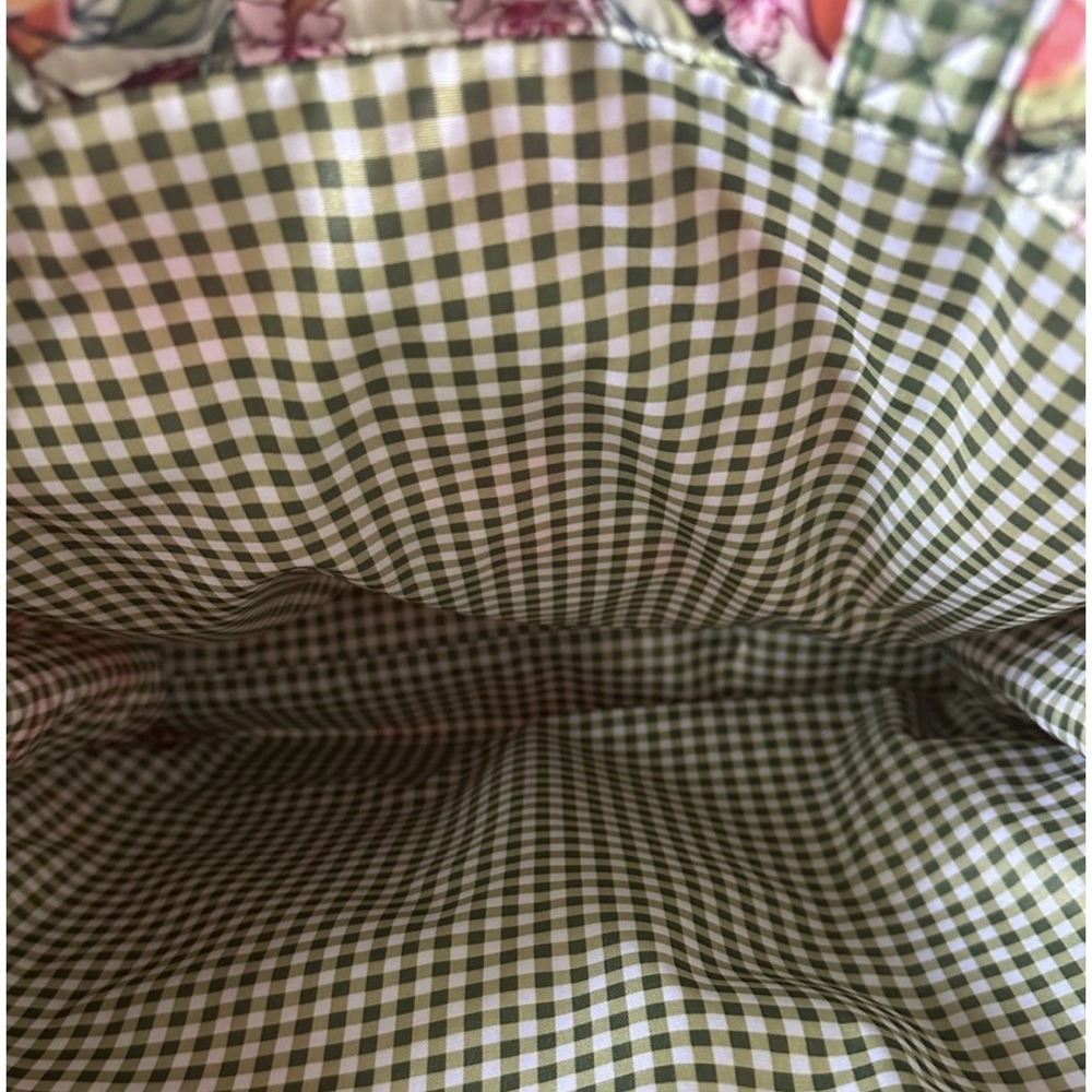 Bath & Body Works x Vera Bradley 14" x 16.5" Reversible Quilted Tote Peach NWT🍑 - Picture 3 of 3
